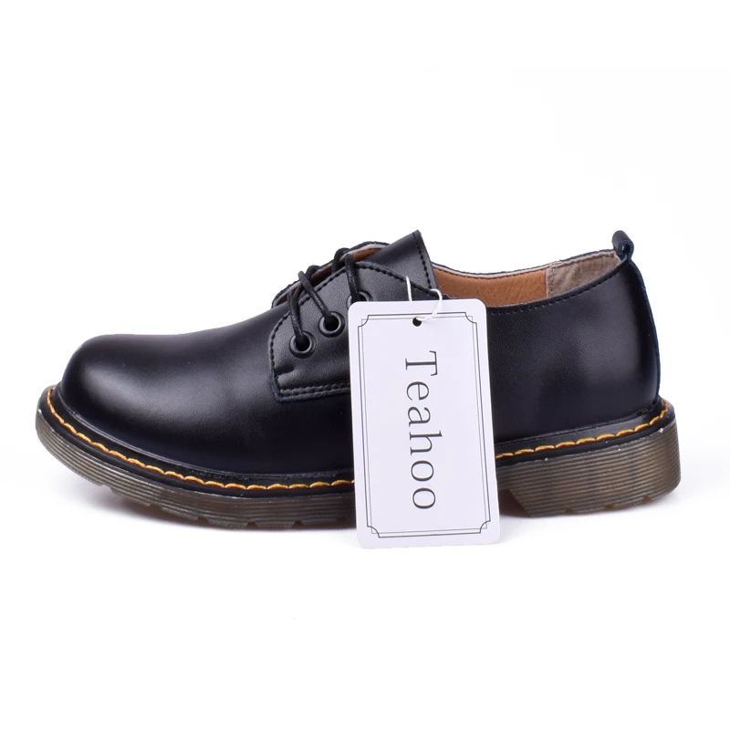 Женские туфли оксфорды осенне зимние винтажные на плоской подошве с круглым