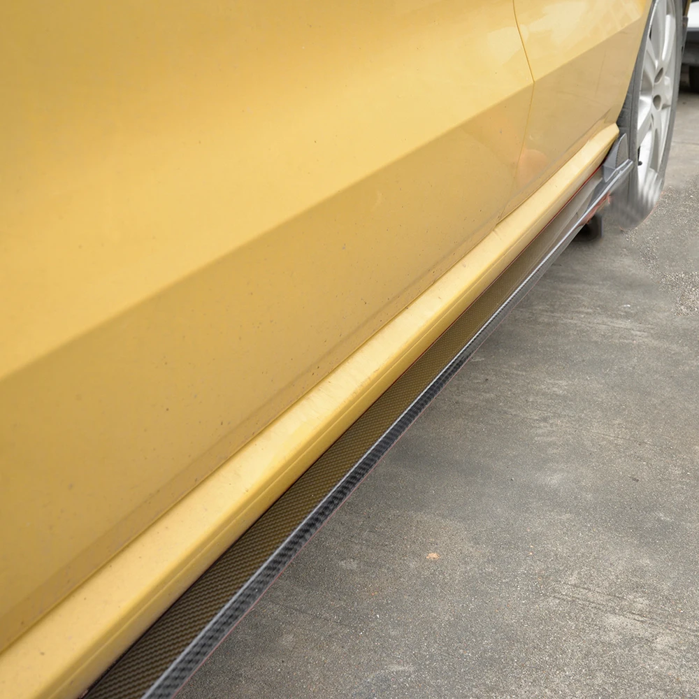 Боковые юбки из углеродного волокна спойлер для подбородка губ Volkswagen VW POLO Standard