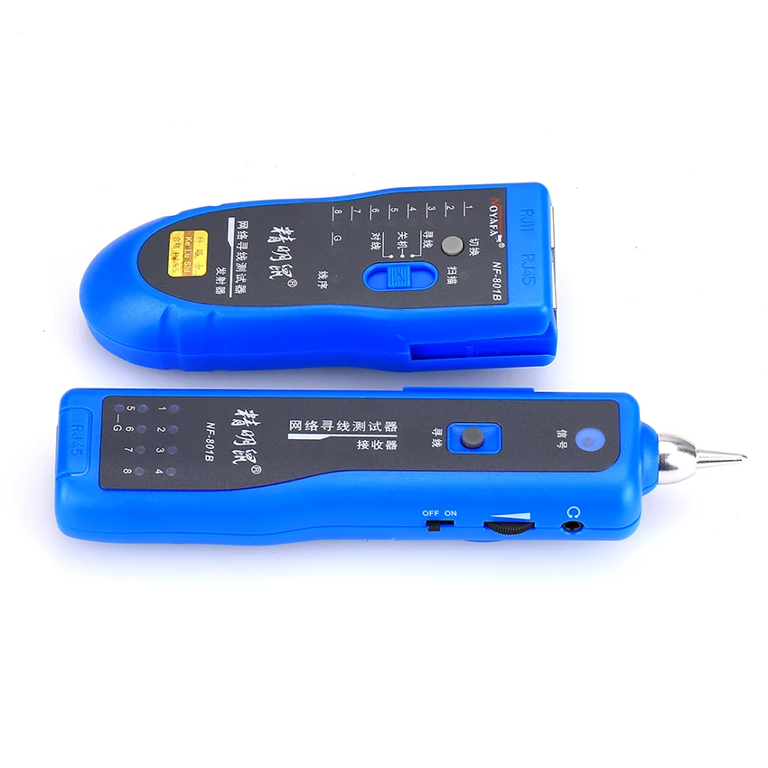 KELUSHI Free Shipping Network RJ11 RJ45 network LAN cable tracker Fault locator and cable tester LAN Cable Tester NF-801B
