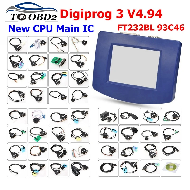 Горячая Распродажа DHL Бесплатная Digiprog 3 v4.94 OBD ST01 ST04 DIGIPROG III одометр настроить