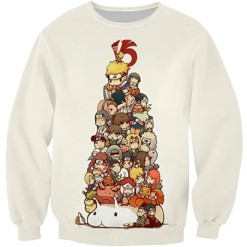 kids sweatshirt PLstar Cosmos Наруто толстовка с капюшоном детская одежда г. летние рубашки толстовки для мальчиков с Аниме Узумаки Наруто 3D толстовки пуловер с круглым вырезом - Цвет: kids sweatshirt