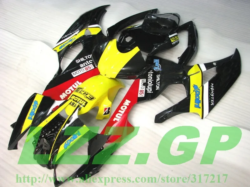 

Injection 100%NEW Yellow red Black fairing kit for YZF-R6 06-07 YZF R6 06 07 YZF 600 R6 2006 2007 #TT77 motorcycle fairing parts