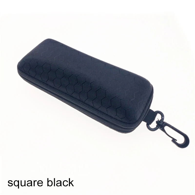 square black Поляризационные специальные солнцезащитные очки чехол для женщин и мужчин высокого качества Eva с молнией красочные очки коробка для хранения Коробка Чехол - Цвет: square black