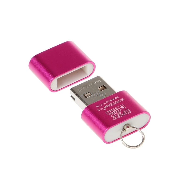Портативный мини считыватель карт памяти из алюминиевого сплава USB 2 0 A Micro SD TF