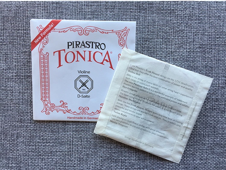 5 комплектов пирастро Tonica нейлон скрипки струны 4 шт./компл., e, красные/зеленые/голубые/желтые/d полный Размеры 4/4 3/4