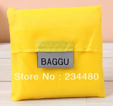 Japan BAGGU square pocket Shopping bag only 15pcs/lot min-order many colors available Eco-friendly reusable folding handle Bag | Багаж и