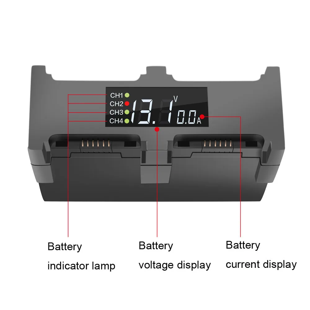 4 в 1 зарядное устройство концентратор RC Интеллектуальный Быстрый дисплей