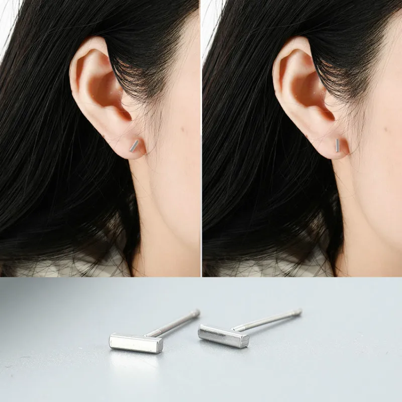 Женские серьги в форме буквы т модные простые оптовая продажа 2019|Серьги-гвоздики|