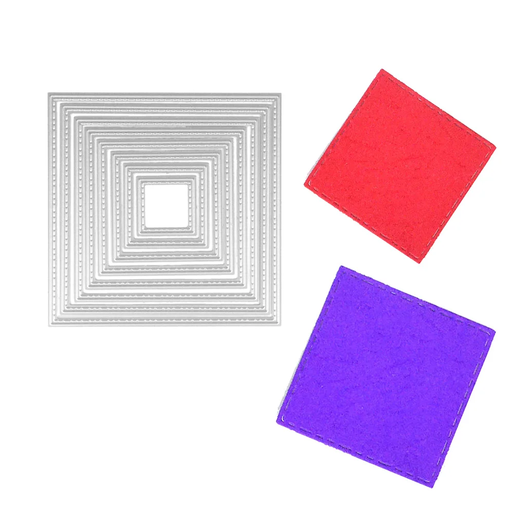 8 разных стилей металлические квадратные штампы из углеродистой стали для