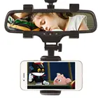 Автомобильный держатель для телефона, крепление на зеркало заднего вида, 360 градусов, универсальная подставка для IPhone, Samsung, GPS, 1 шт.