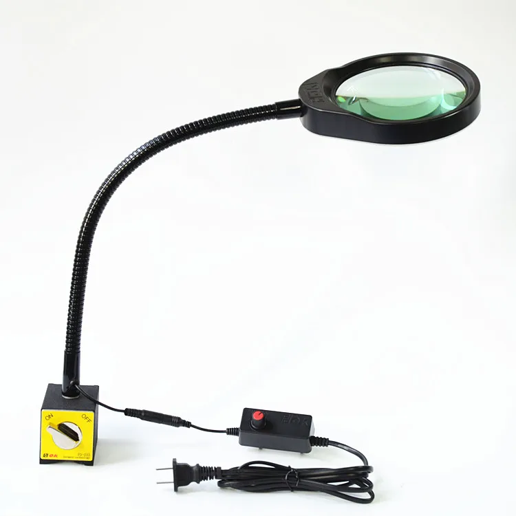 Лупа с магнитным присосом и увеличительным стеклом PD-032B 3X