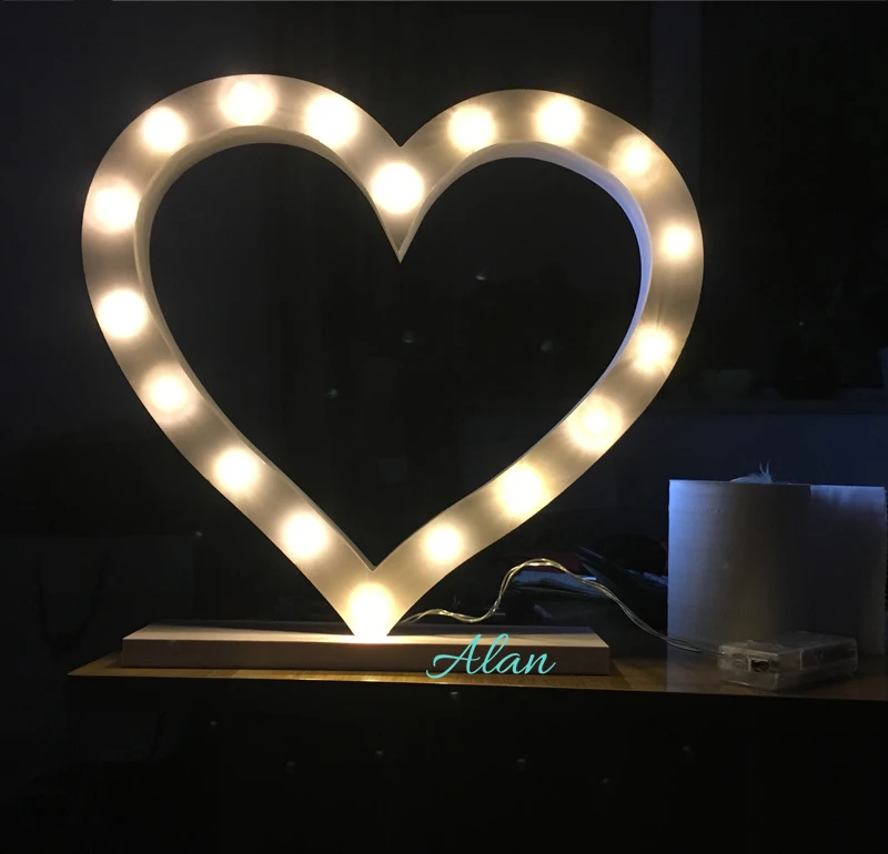 День рождения украшения свет письма знак спальня загораются Спальня ночник