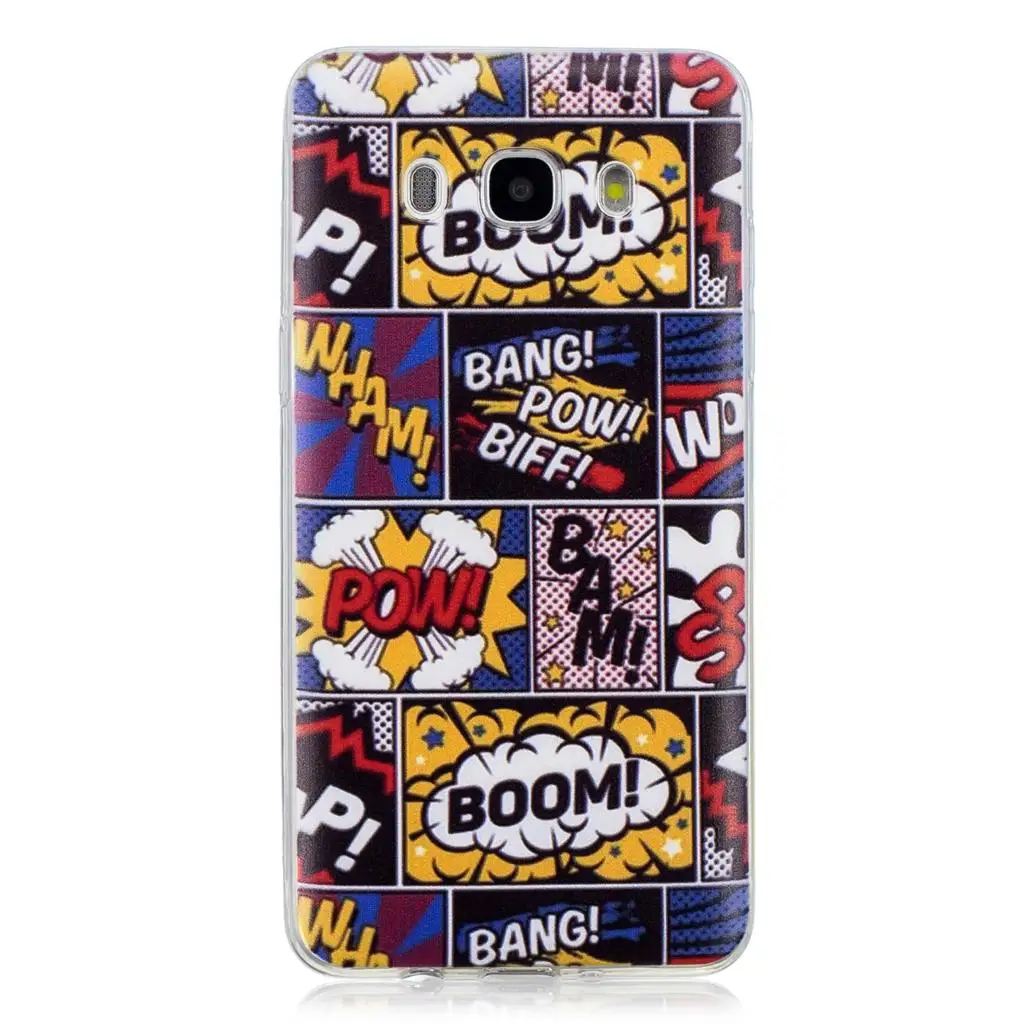 Soft Silicone Case for Samsung Galaxy J5 2016 Painting TPU Cover J5/J510/J 5 510/J510F/SM-J510F Protector Coque |