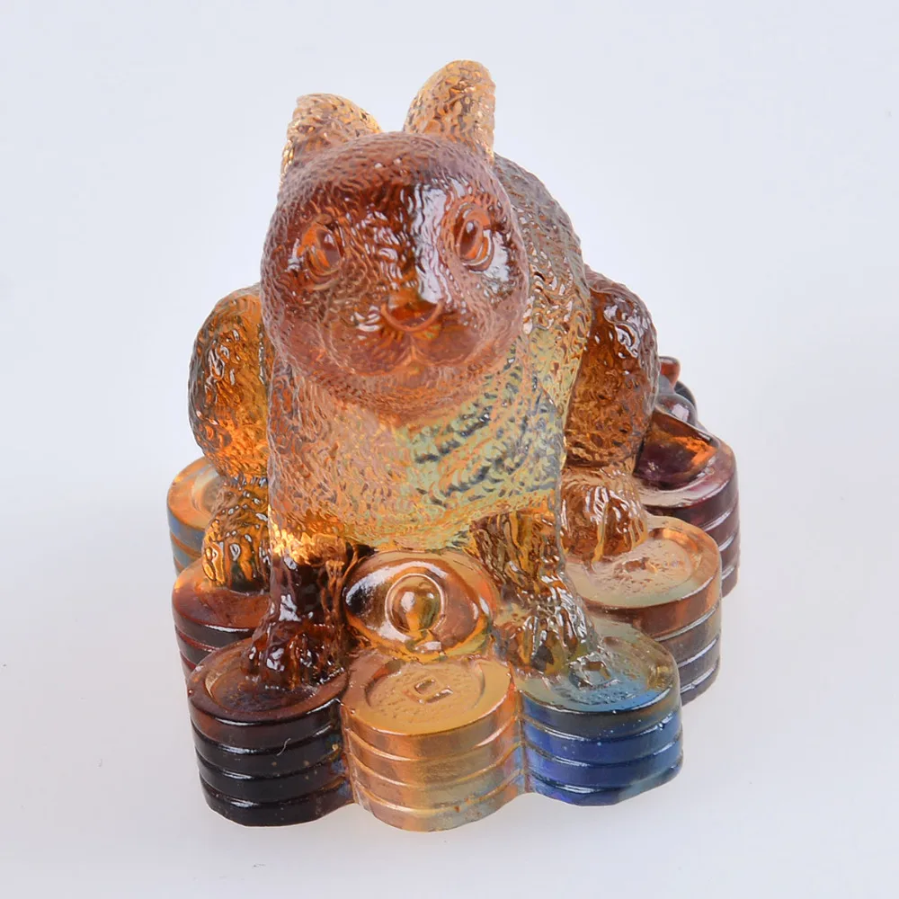 Liuli 12 китайских знаков зодиака статуэтка кролика Paperweight красивые коллекционные
