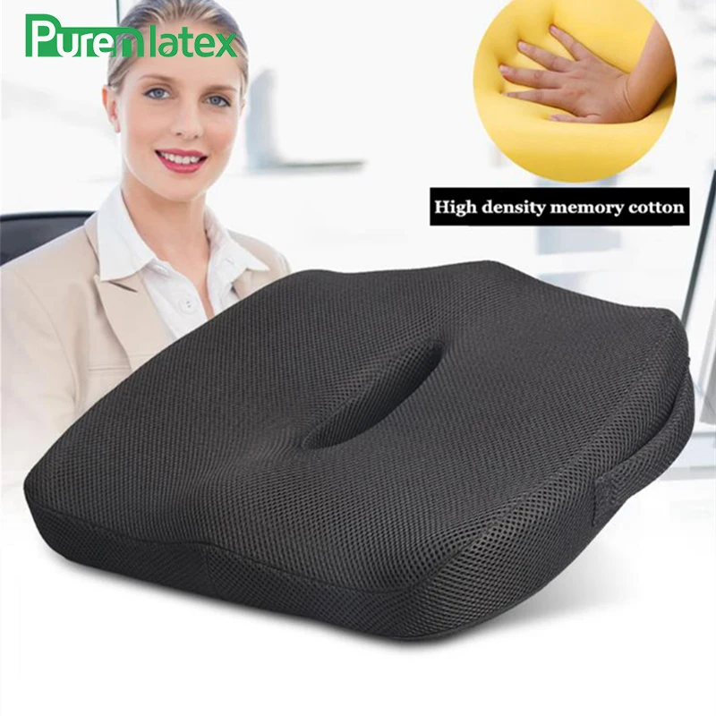 

Memory Foam Office Chair Orthopedic Pillow Seat Pad Hemorrhoid Treat Car Seat Cushion Coccyx Tailbone Pain Relief Pillow Cojines