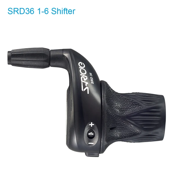 Black 1-6 Shifter S-Ride MTB велосипед 3x6 скоростной поворотный переключатель левый и правый поворотный рычаг переключения передач пружинное переключение Совместимо с Shimano SL-RS25 - Цвет: Black 1-6 Shifter