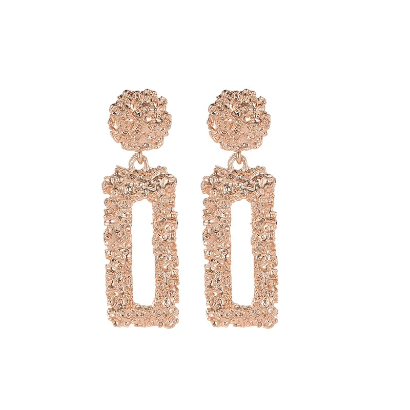 2019 новые модные геометрические матовые серьги женские в европейском и