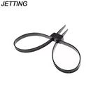 Наручники JETTING, 3 шт.лот, одноразовые, с застежкой-молнией, пластиковые, полиция, наручники, двойная Гибкая манжета