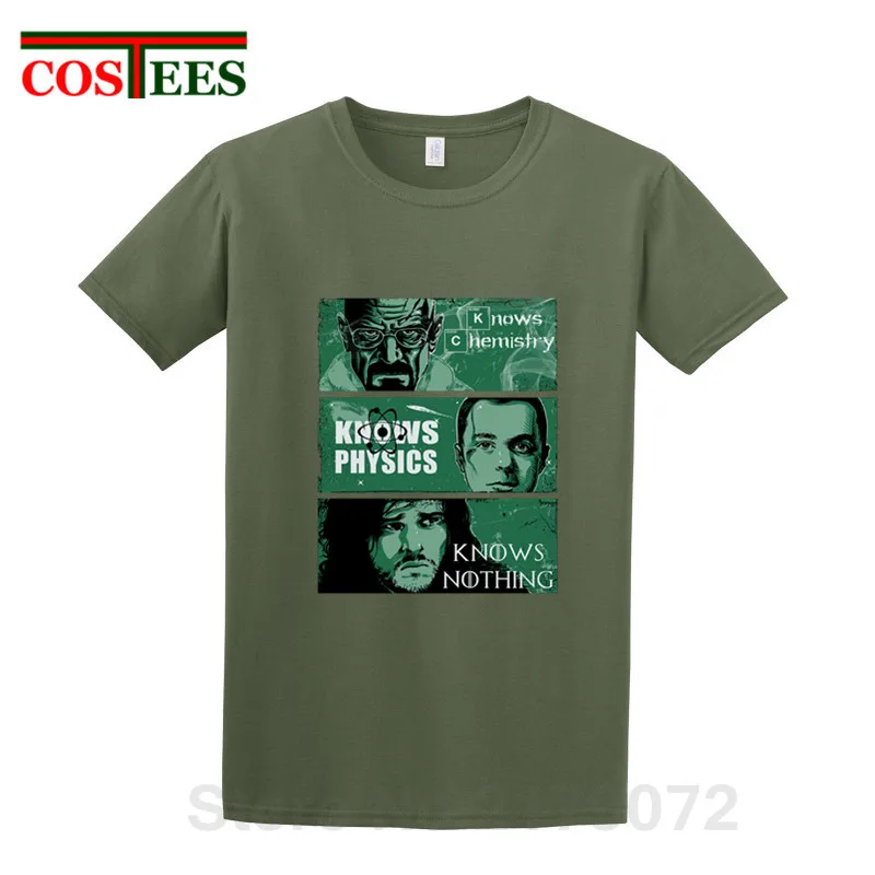 Parody THE BIG BANG THEORY Heisenberg mashup футболка Breaking Bad SHELDON COOPER рубашка sci fi Knowledge always rules