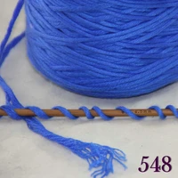 1x400g soft sell high quality 100 cotton hand woven yarn blue cone 422 546