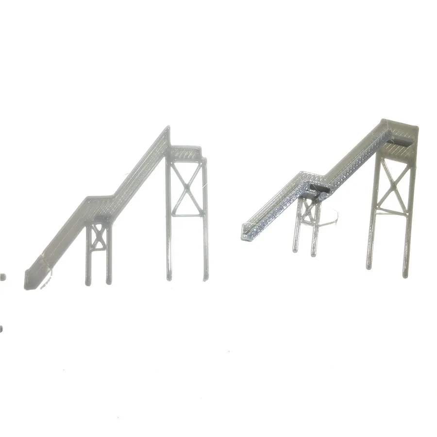 Модель железной дороги пример трех входов и выходов пешеходный мост применимый с