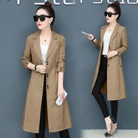 youth clothing trench coat for women fashionable female clothing spring autumn long coat korean style fashion clothing thin