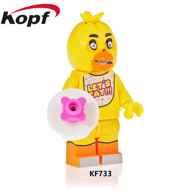 KF734 20 шт мультфильм Пять ночей у Фредди баллонбой Фокси Золотой Фредди строительные блоки фигурки подарок игрушки для детей