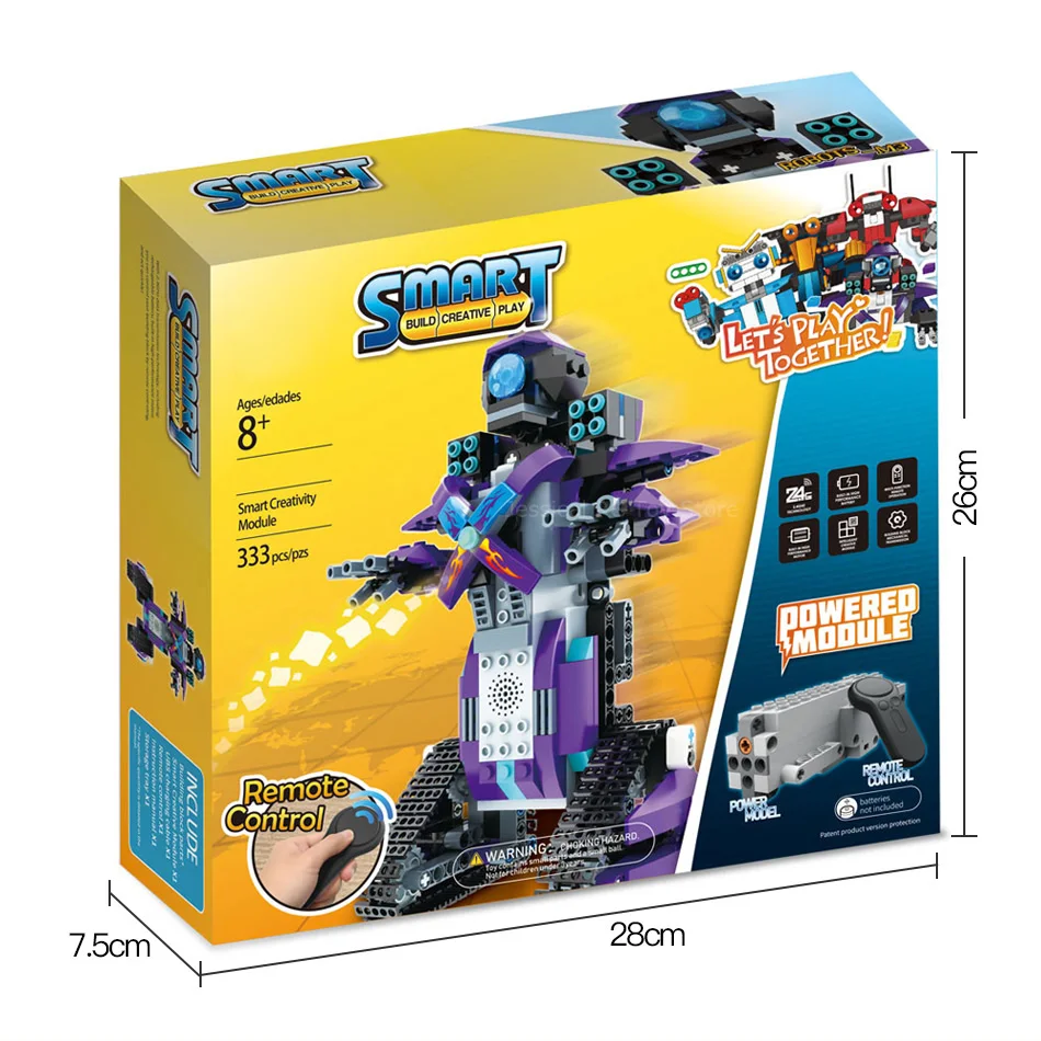 Technic RC пульт дистанционного управления Интеллектуальный робот технология сборки модульный робот DIY Сборные блоки кирпичи игрушки для мальчиков