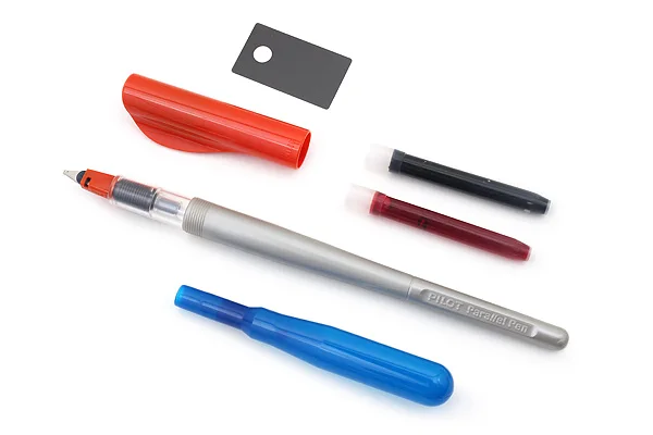 Ручка-перьевая pilot параллельная в стиле готика арабская каллиграфия 12 цветных