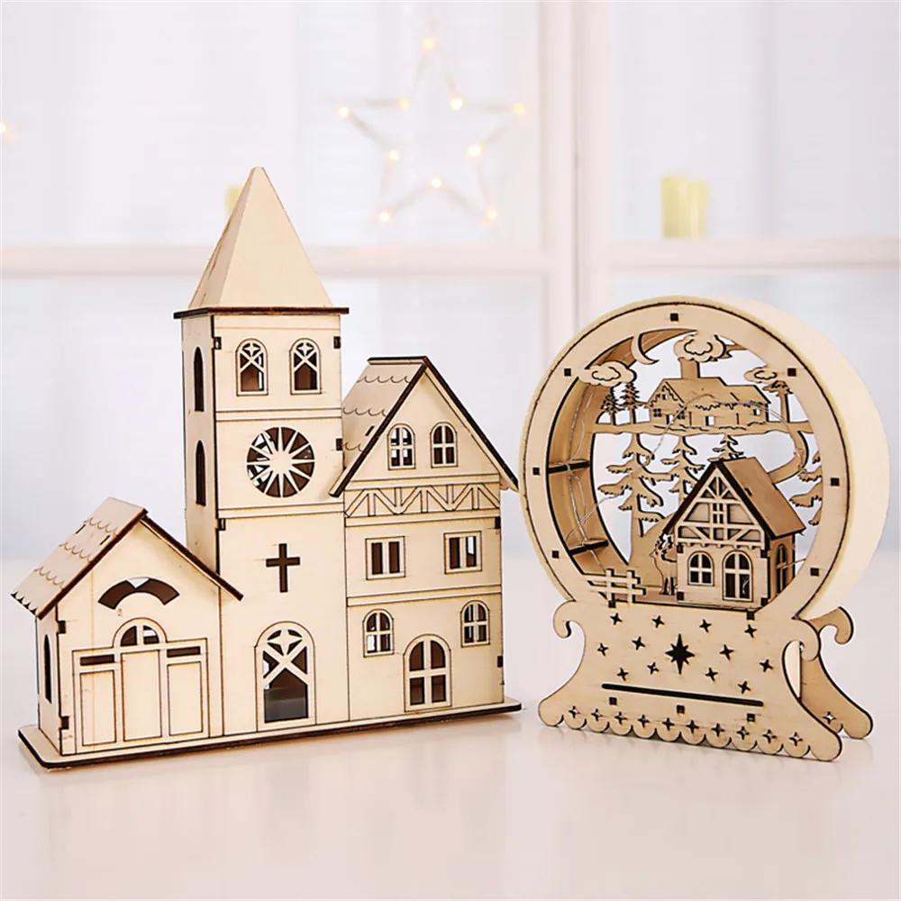 2020 новые рождественские украшения светодиодная подсветка домик для отеля бар