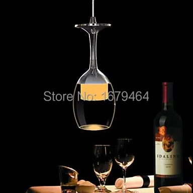 Color 3W LED Cup Chandelier Light Wineglass Pendant Lamp for Living Room Bar Saloon Dining | Освещение