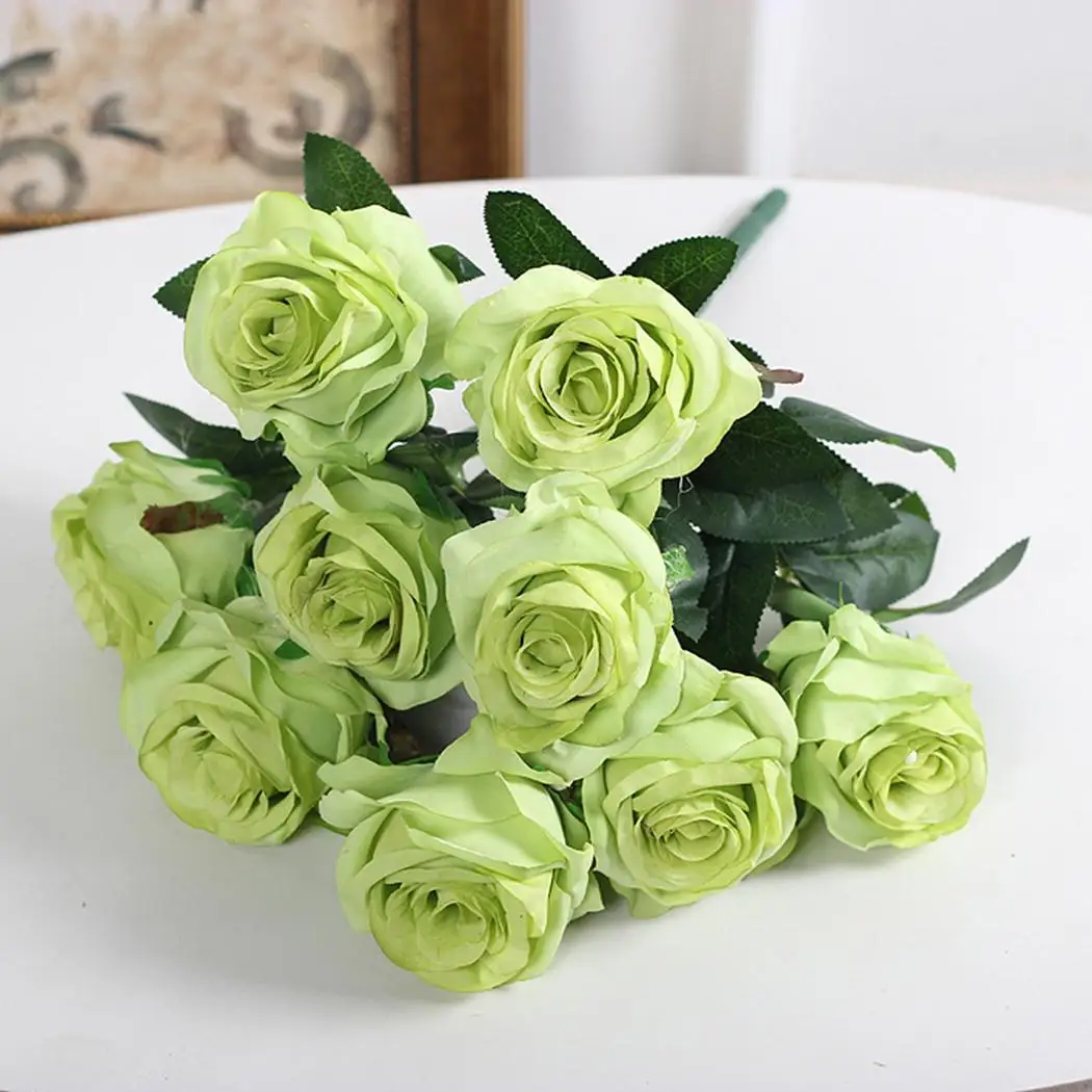 Поддельные розы Букет из цветов цветочное искусство Свадьба 40 см/15 7 дюймов