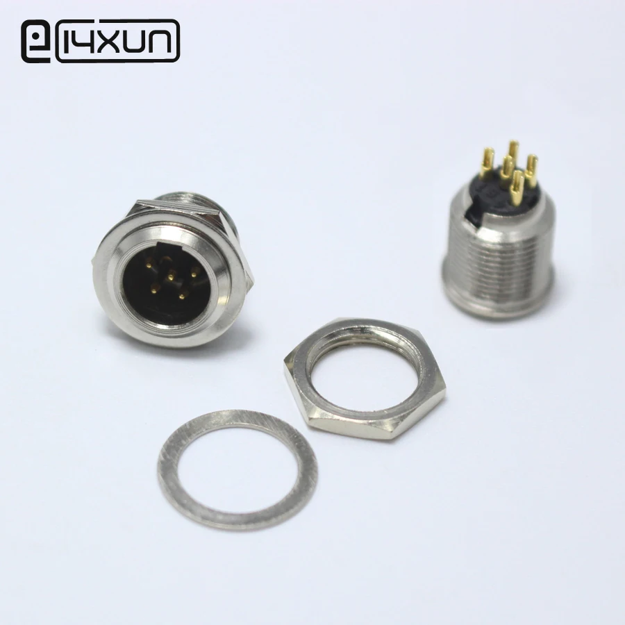 1 шт. мини XLR 5 контактный Штекерный разъем для аудио микрофона шасси крепление