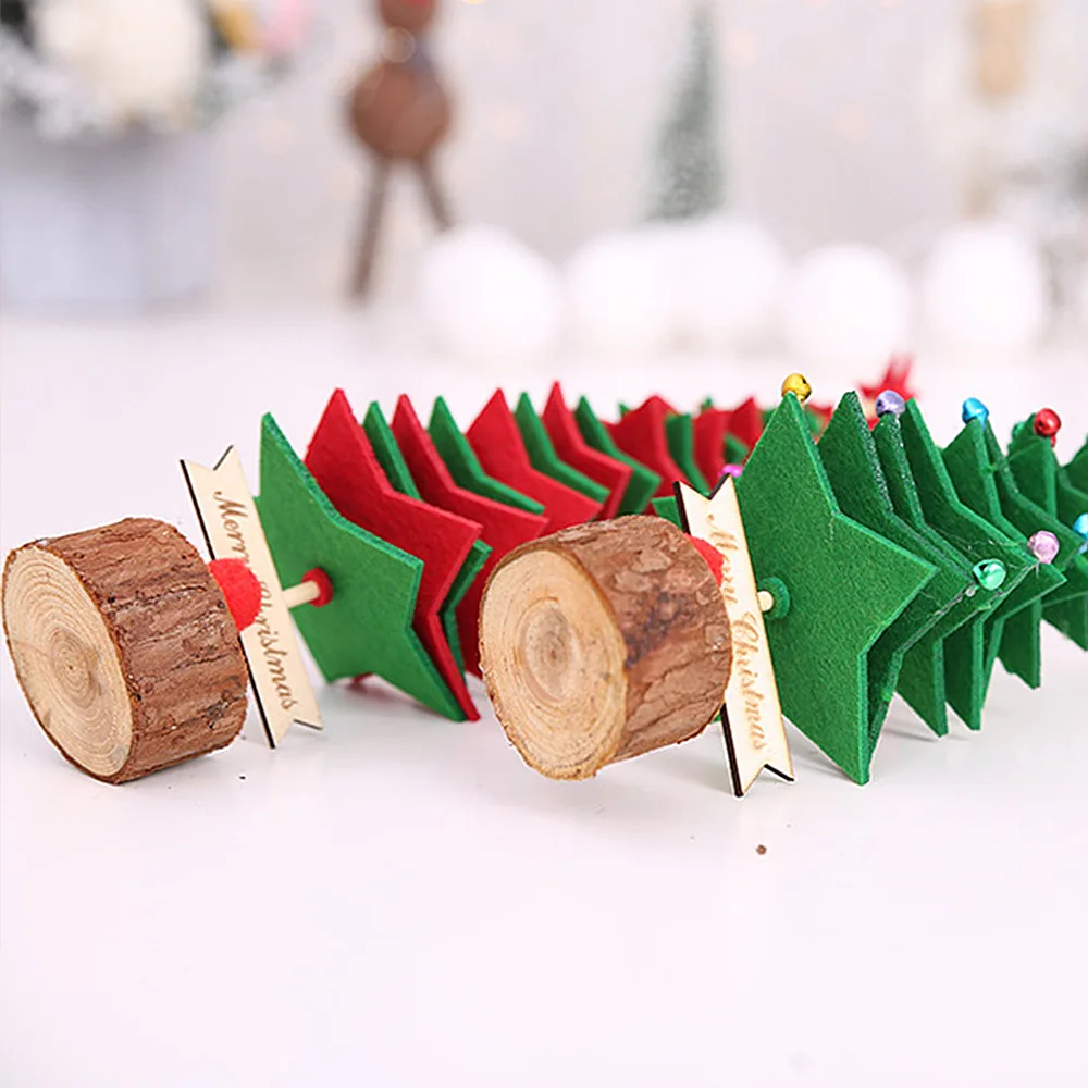 Новые DIY Нетканые рождественские елки украшения для детей украшение
