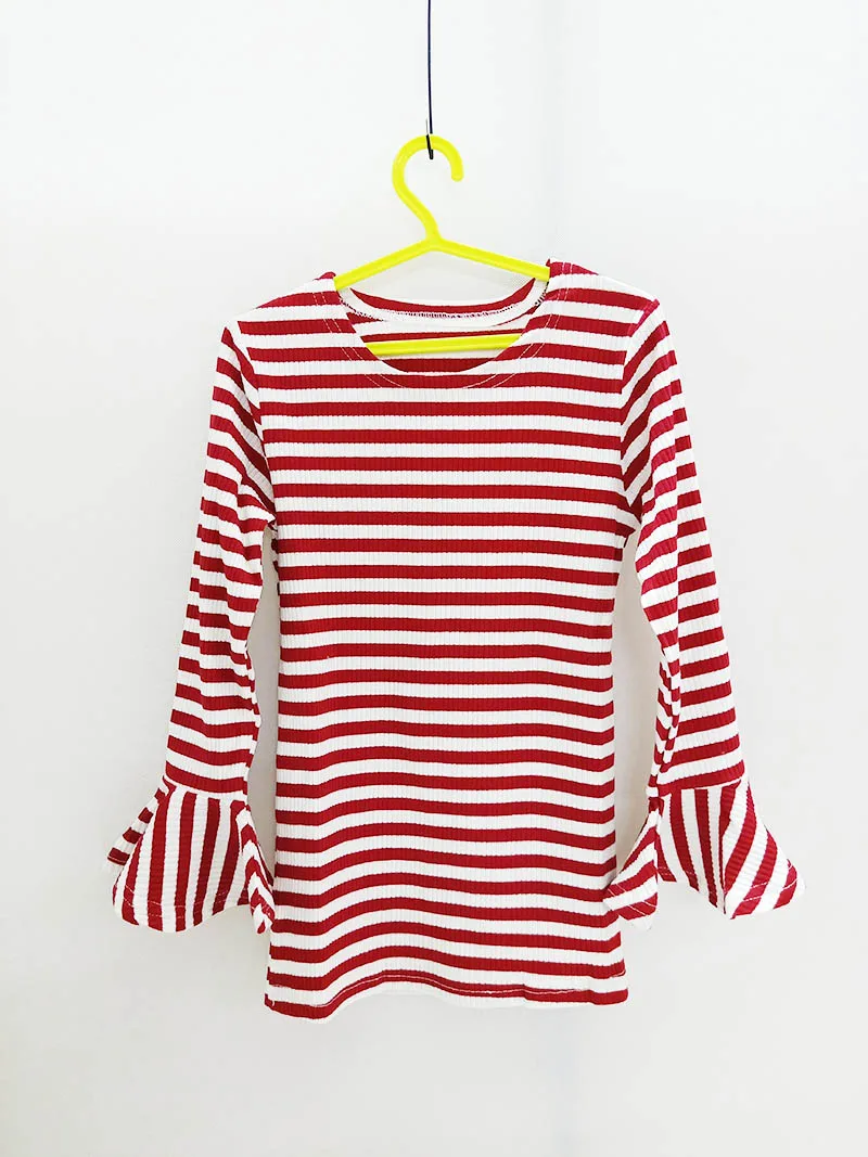 Новинка 2019 детская одежда на весну и осень комплект одежды для девочек полосатая