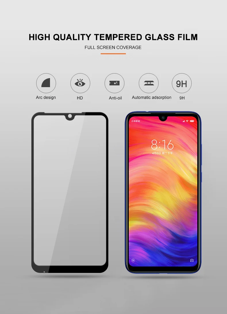 25 шт./лот YIYONG 5D полное покрытие стекло для Xiaomi Redmi Note 7 6 5 8 Pro закаленное стекло Защита экрана для Xiaomi Note 6 7 8 Pro