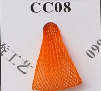 CC08 Orange 6 см Check Крин вуаль из конского волоса Чародейка нейлоновая сетчатая ткань 100 ярдов/лот - Цвет: CC08 Orange
