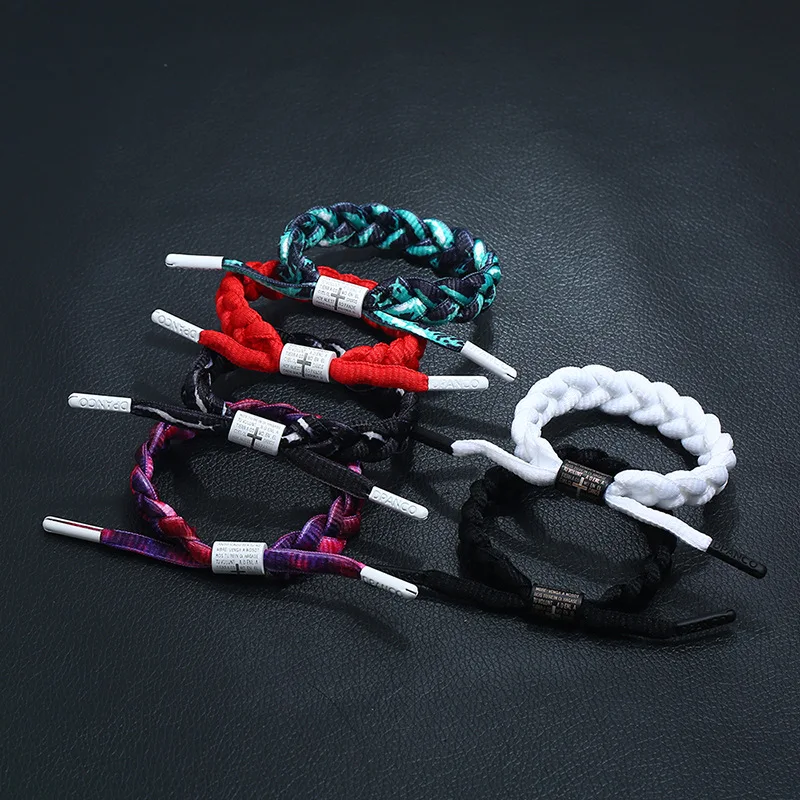 Модный браслет для пары мужчин и женщин очаровательные плетеные шнурки ручная