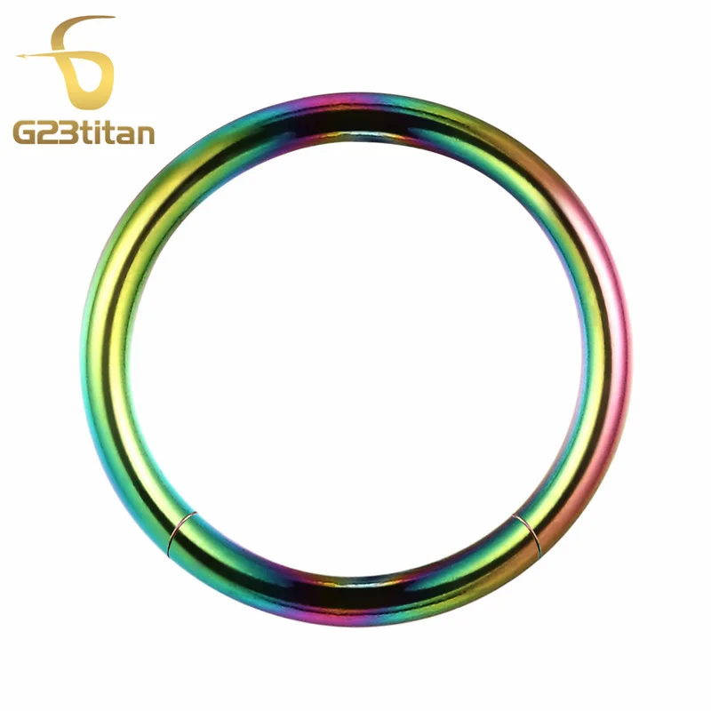 G23titan G23 титановые универсальные кольца для ушей, не Спиральные серьги, пирсинг, ювелирные изделия для тела, 4 цвета на выбор