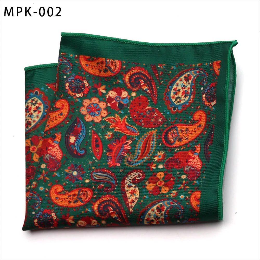 Новинка, модный мужской платок, карманный, квадратный, популярный, 25X25 см, большой, мужской, с узором пейсли, в горошек, нагрудные Платки для свадьбы, мужской костюм - Цвет: MPK-2