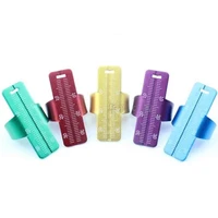 5pcs dental instruments endo aluminium finger rulers span measure scale 5colors