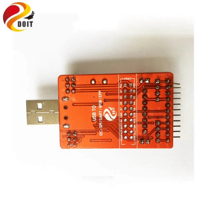 Официальный DOIT CH341A USB Передача I2C/IIC/SPI/UART/TTL/ISP адаптер EPP/MEM параллельный