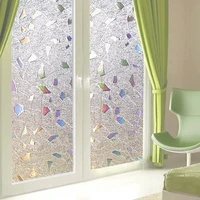 60200cm 3d laser window decorative film glass sticker privacy self adhesive pvc electrostatic glue free sliding door home decor