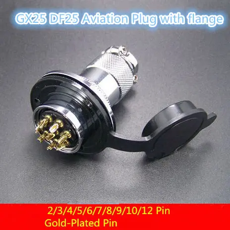 1 шт. AP028 GX25 2/3/4/5/6/7/8Pin мужской и женский DF25 кабель панель Коннектор с фланцем