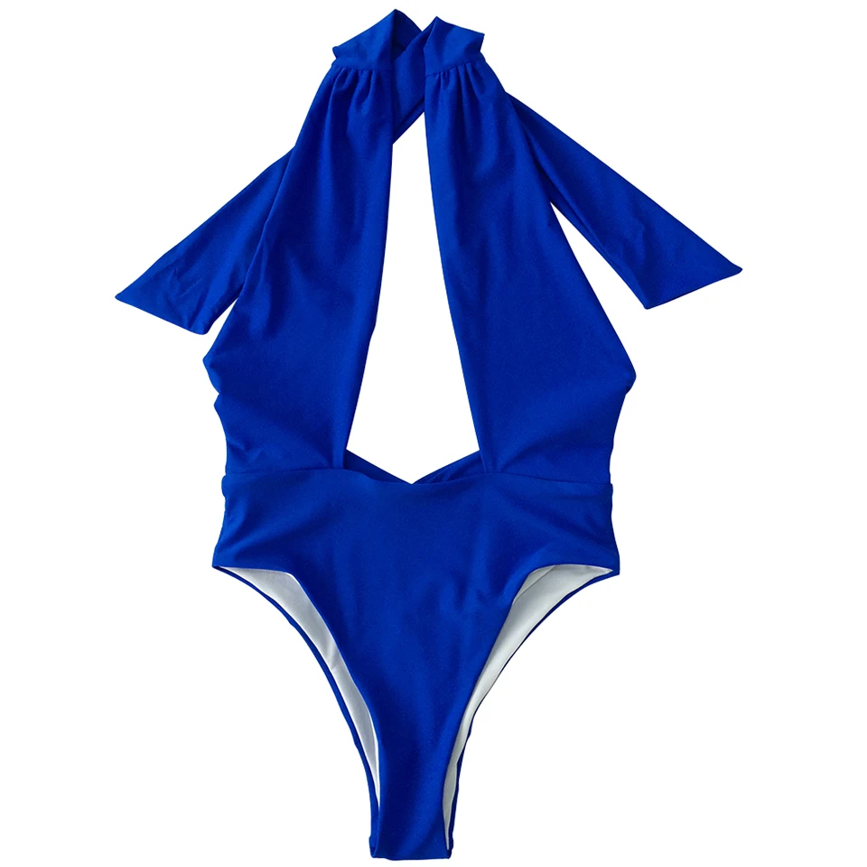 Бразильский монокини с открытой спиной Лето 2019 сексуальные модные женские