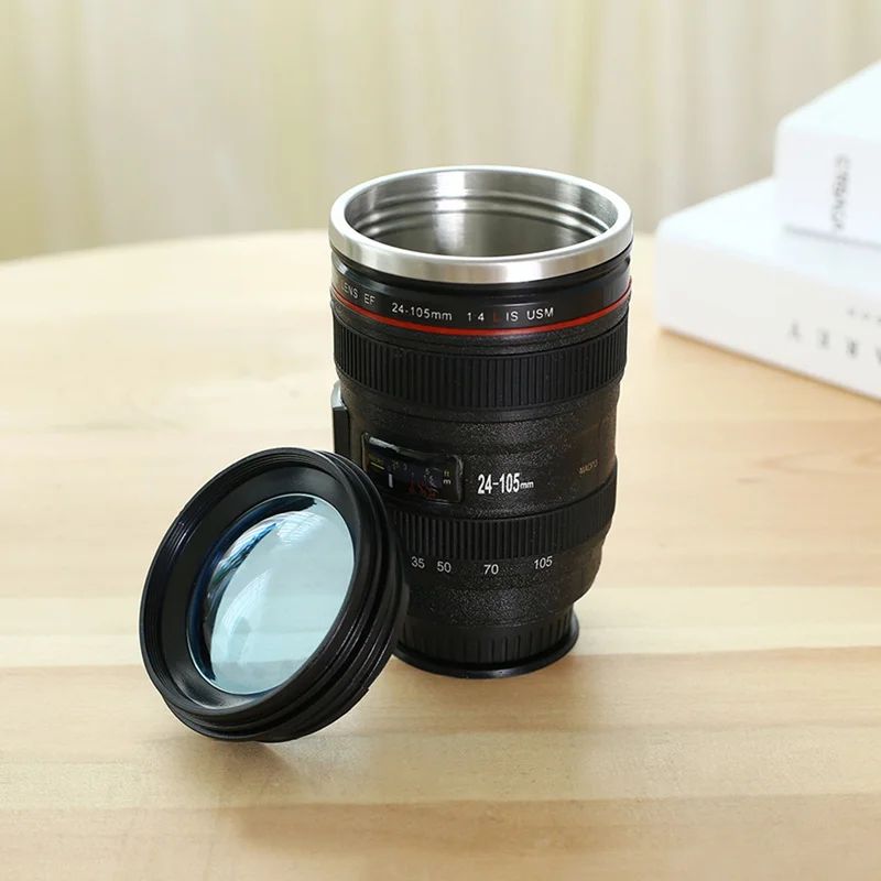 Камера кружка чашка Творческий объектив Чай молоко эмуляции стакан путешествия