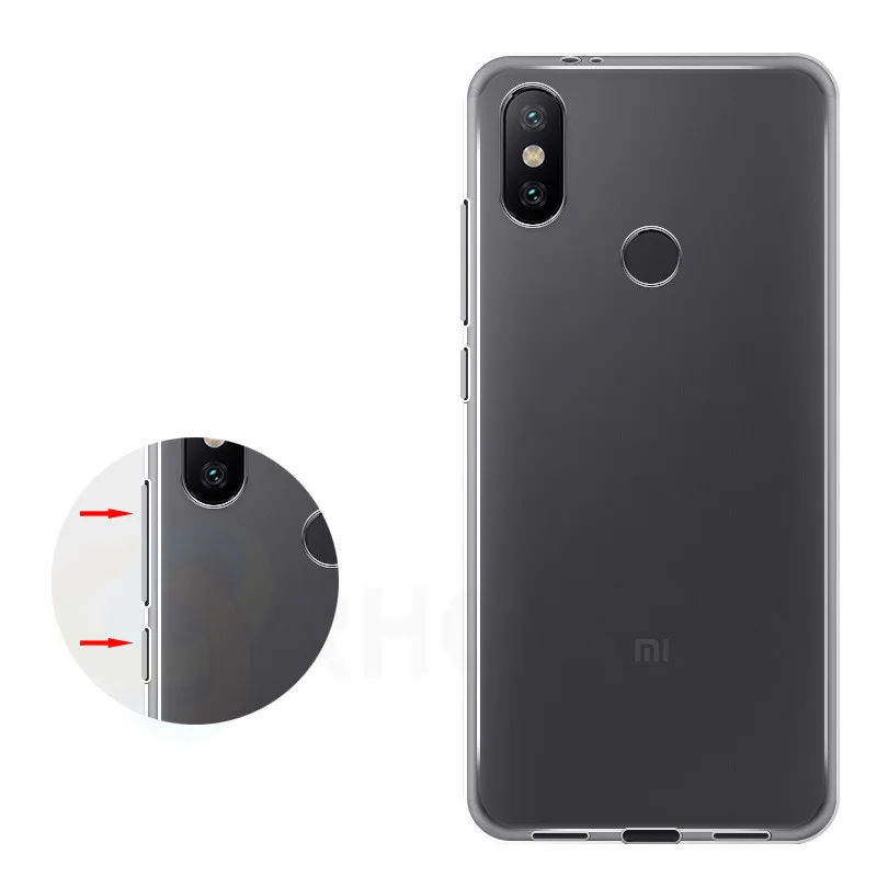 Coque для Xiaomi Redmi 6 Pro Чехол Nature TPU Мягкая обложка Crystal Case Ясно Мягкий кожаный чехол Sl |