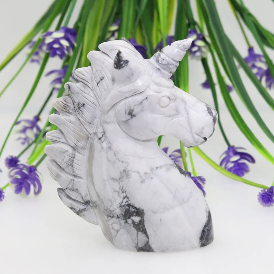 3 5 &quotбелый бирюзовый ручной работы резные Единорог из горного хрусталя Череп