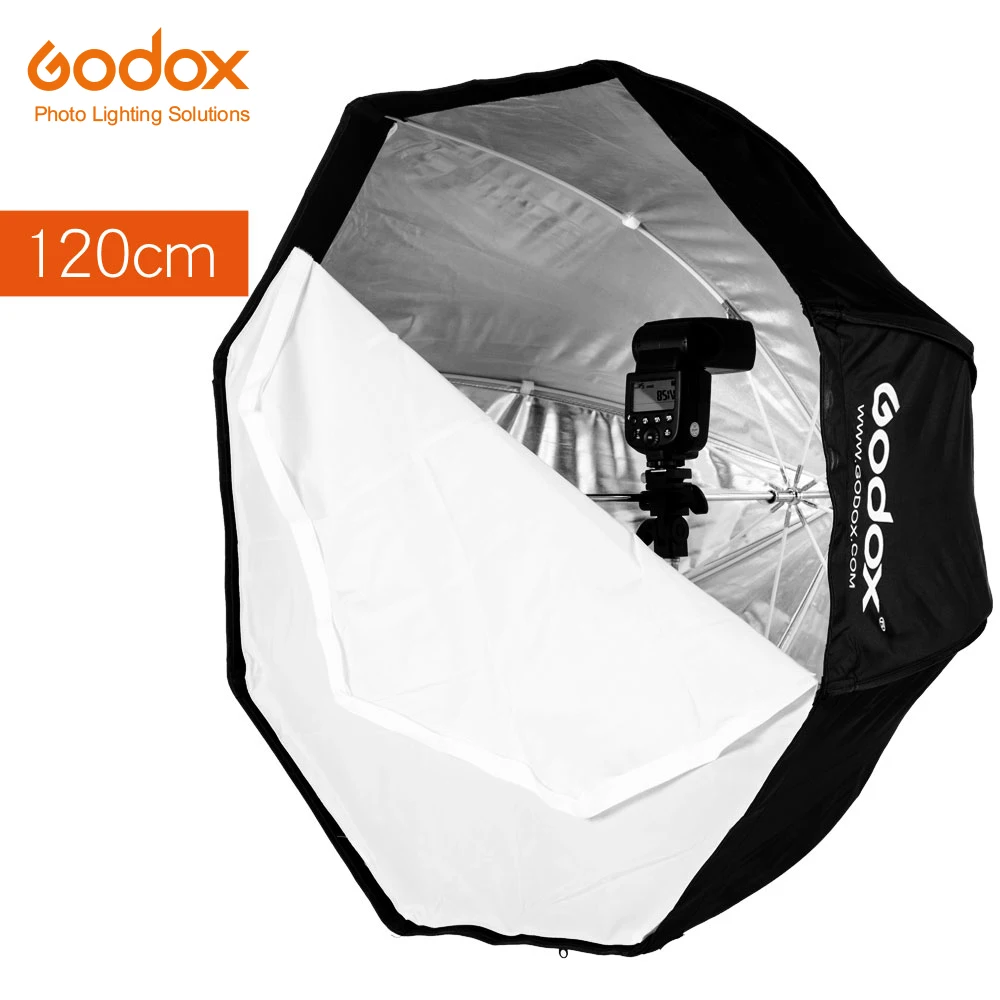 Godox фотостудия 120 см 47in переносной восьмиугольный вспышка Speedlight Speedlite Зонт софтбокс Brolly отражатель