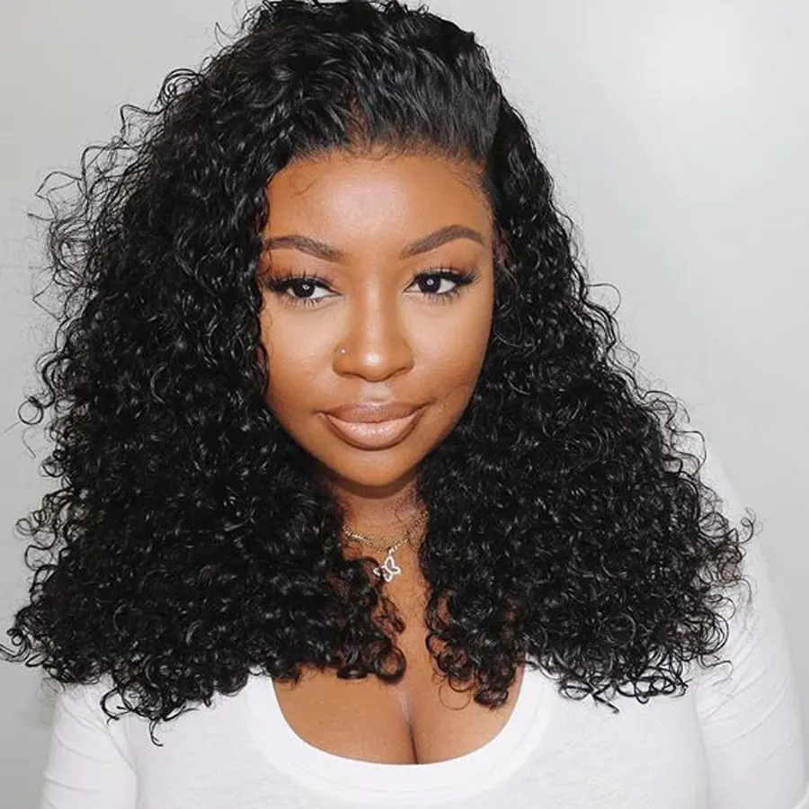 Парики из ЭВА для женщин короткие кудрявые натуральные волосы бразильские на